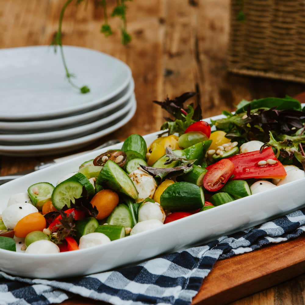 
                  
                    Bocconcini and heirloom tomato salad
                  
                