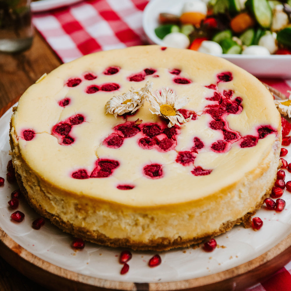 White Chocolate and Raspberry Cheesecake