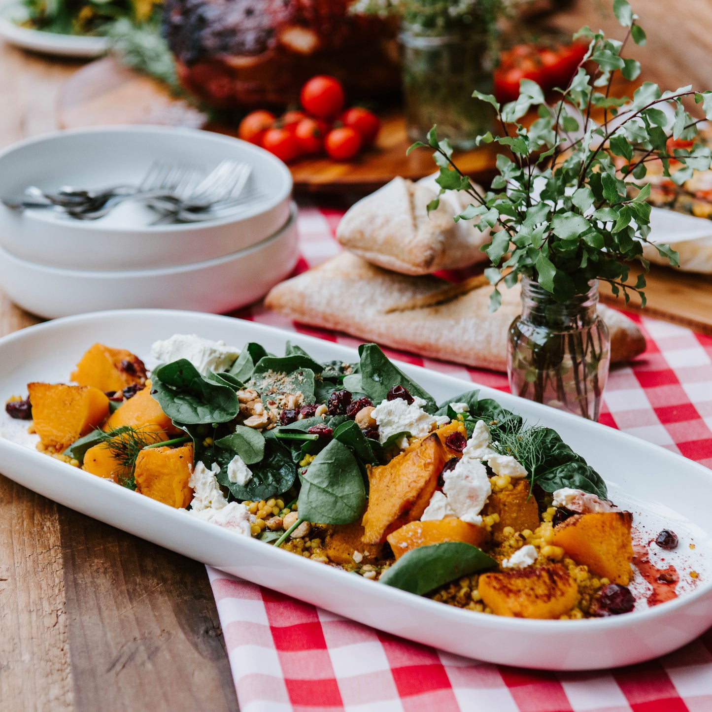 
                  
                    Roast pumpkin and pearl couscous salad
                  
                